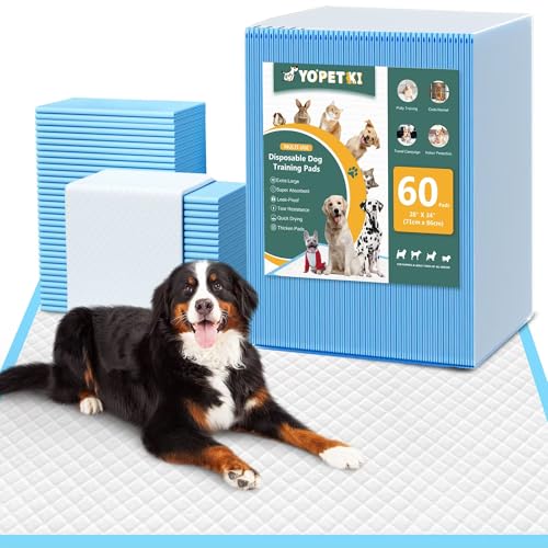 60 Count Extra Large Dog Pee Pads 28" x 34", Super Absorbent X-La...