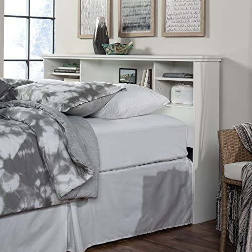 Image of Sauder River Ranch Full-Queen Headboard, Glacier White Finish