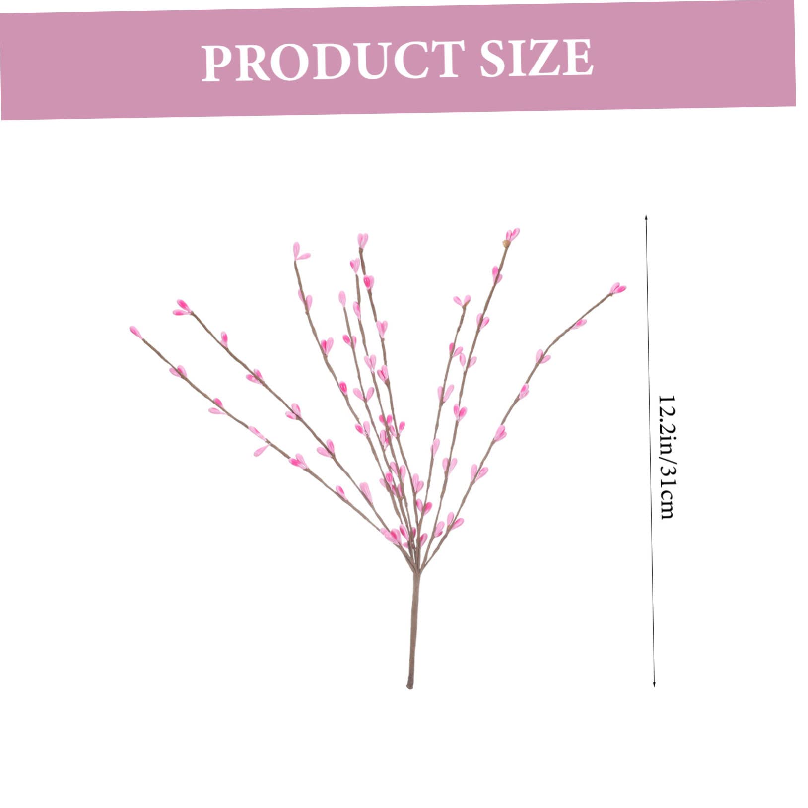 Cabilock 10 Pezzi Steli di Bacche Decorative Rosa per Composizioni Floreali