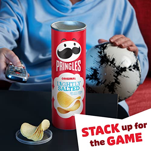 Pringles Potato Crisps Chips, Lunch Snacks, On-The-Go Snacks, Lightly Salted, 5.2Oz Can (1 Can) #TOP3