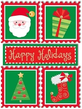 SANDYLION Essentials Medium Dimensional Stickers, Happy Holidays