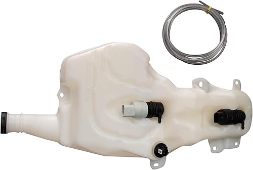 Vista 14 de TRQ Depósito de limpiaparabrisas compatible con Chevrolet Cruze 2016-2019 con luces antiniebla GM1288252 84036025 23365281PFM