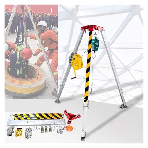Trépieds de Sauvetage multifonctionnels en Aluminium, Support de Levage rétractable Portable pour espaces confinés, kit de trépied de sécurité antichute, équipement de Sauvetage d'