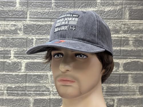 Image of Embroidered Adjustable Baseball Hat for Men Women, Washed Cotton | Premium Embroidery Design, Adjustable Metal Buckle Closure, Simple Lifestyle Wear