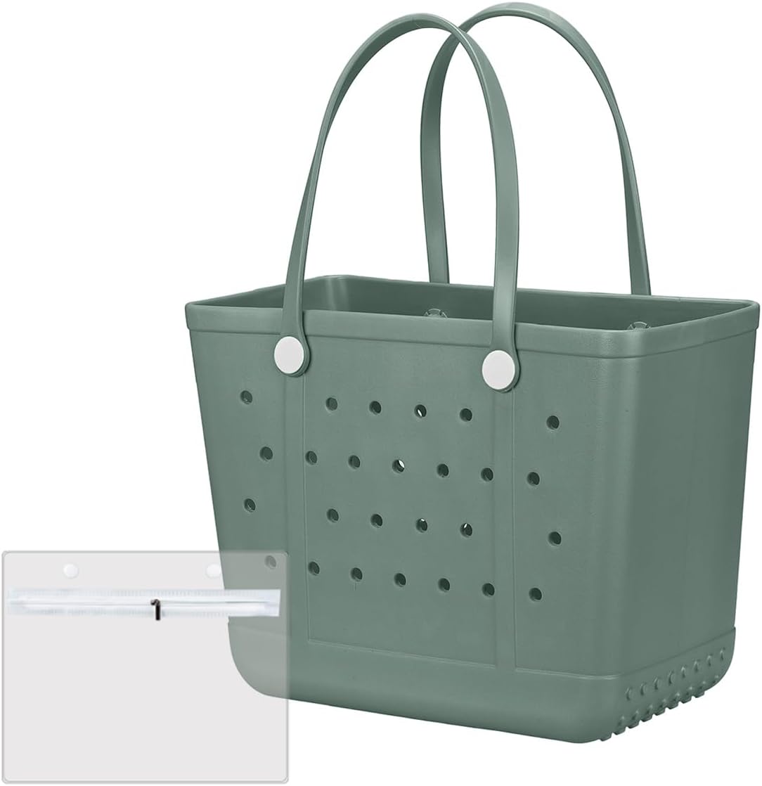 Extra Large Rubber Tote Bag Beach Bag, Washable Durable Open Beach Tote Bag, Travel Totes Bag for Pool Boat Sports | Beach Bag, Washable, Durable, Open Beach, Travel Totes Bag, Pool