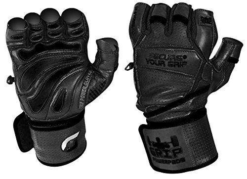 Elite Leather Gym Gloves with Built in 2