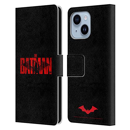 The Batman Logo Housse Cuir iPhone 14 Plus Head Case Designs pour Sorties Urbaines
