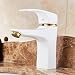 Produktbild Mischbatterie Brause Drehbar Bad Spültischwaschtischarmaturen Vintage Weißgold Einhand-Einloch-Waschtischarmaturen Waschbecken Aus Heißem Und Kaltem Wasser