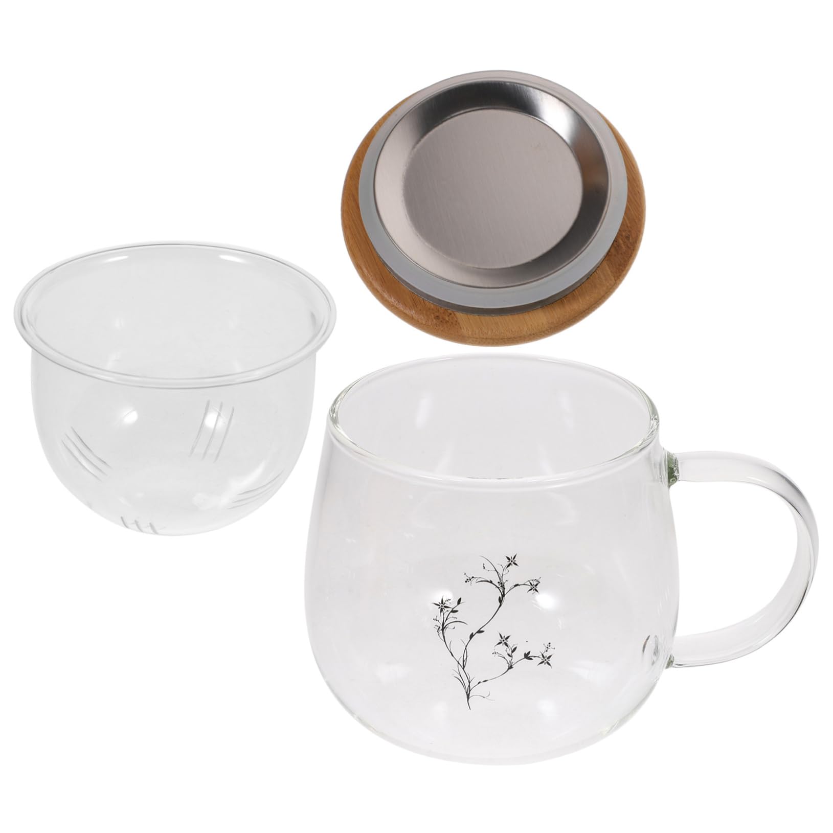 Ceramic Tea Cup With Infer And Lid 15.2oz Mug For Loose Leaf Steeper Thin Light Design Coffee Cup Porcelain Milk Cup For Home Office Tea Lover Gift Magpie P 245271666