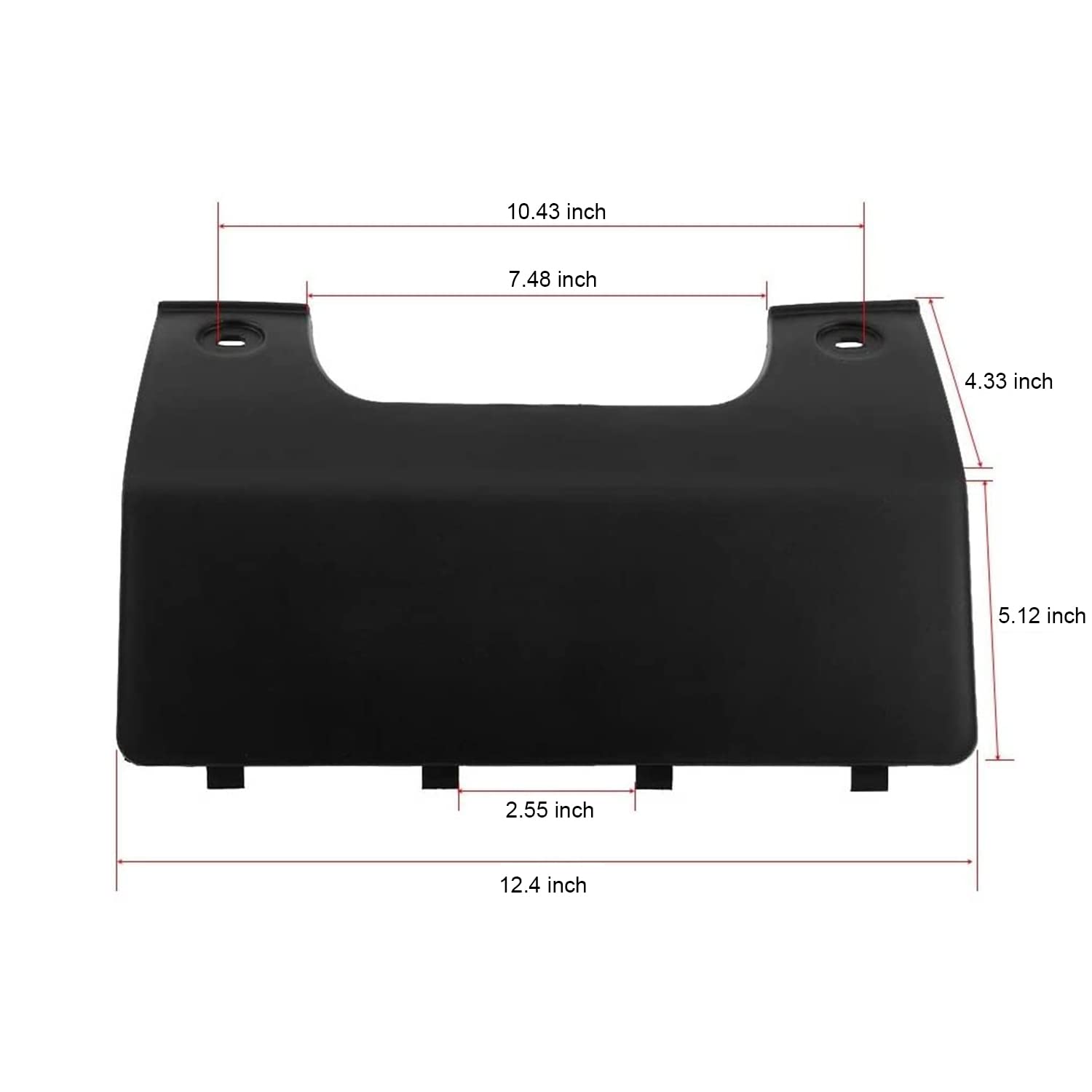Copertura per gancio di traino per paraurti posteriore compatibile con Land Rover Discovery 3 4 LR3 2005-2009 LR4 2010-2012, DPO500011PCL