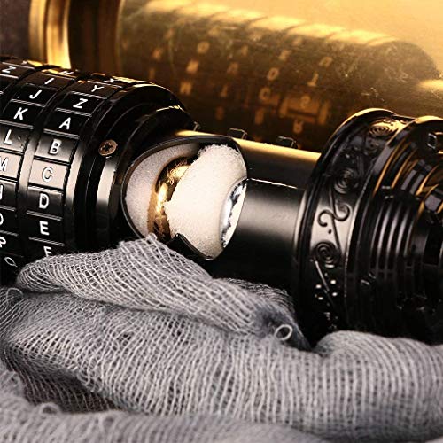 Image of Cryptex Da Vinci Code Mini Cryptex Lock Puzzle Boxes with Hidden Compartments Anniversary Valentine's Day Romantic Birthday Gifts for Her Gifts for Girlfriend Box for Men