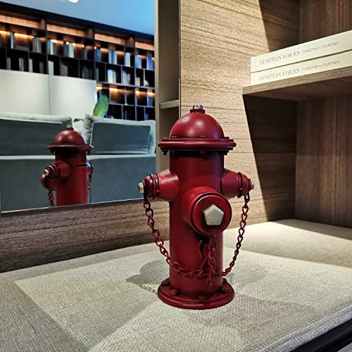 Parsaho Fire Hydrant Model Money Bank Home Ornaments Figurines Iron Coin Bank Money Saving Piggy Bank Vintage Miniature Figurines Home Decoration Creative Gift For Children 9.8'' High #TOP1