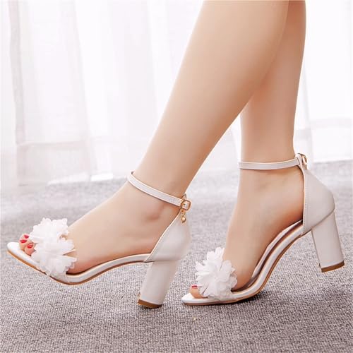 Women's Strappy Heels High Heeled Sandals Open Toe Comfortable Shoes With Adjustable Ankle Strap For Dressy Formal3