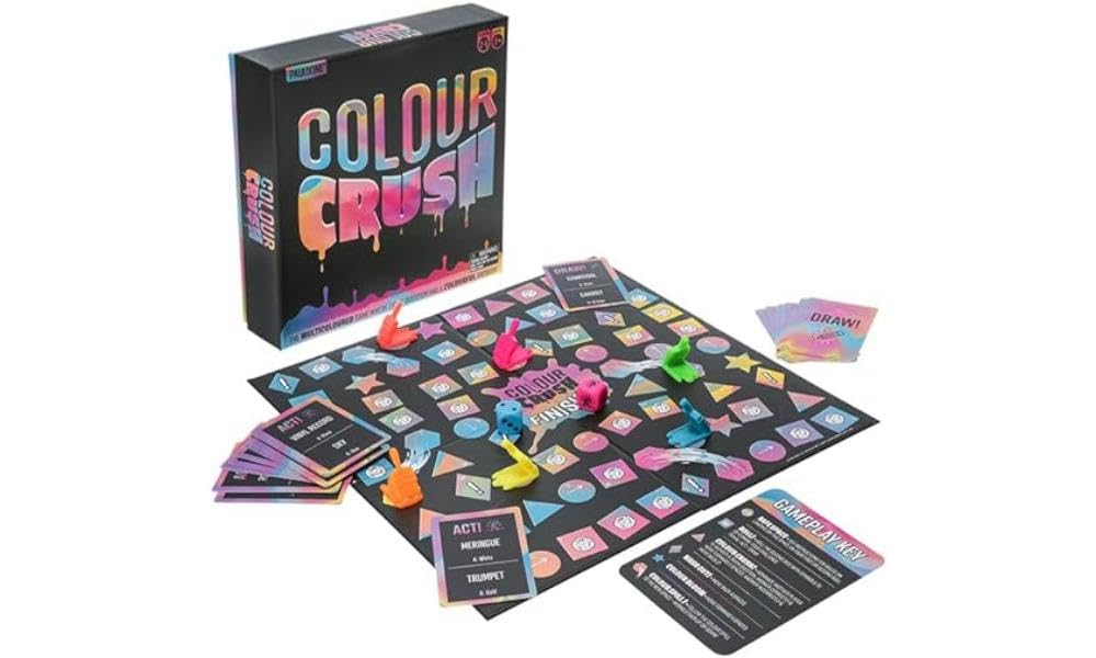 Color Crush, The Exciting Board Game of Artsy Challenges - Charades Meets Drawing Acting and Guessing, Great for Family Game Night | Paladone