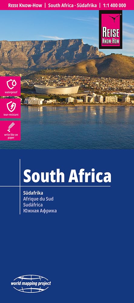 South Africa (1:1.400.000): reiß- und wasserfest (world mapping project)
