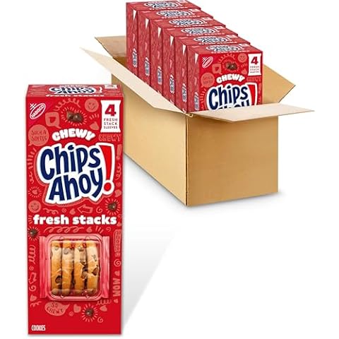 CHIPS AHOY! Fresh Stacks Chewy Chocolate Chip Cookies, 6-8.66 oz (24 Stacks) Cover