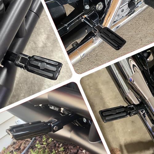 Image of Passenger Footpegs for Harley Softail 2018-2025 Deluxe Fat Boy