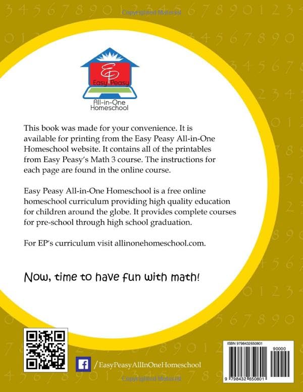 EP Math 3 Printables: Part of the Easy Peasy All-in-One Homeschool - Image 2