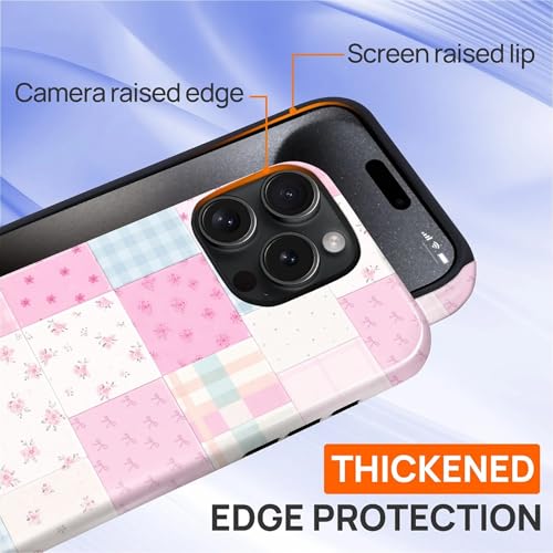 Coque iPhone 15 Pro Max antichoc durable et coque hybride rose