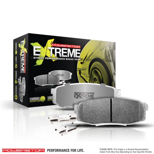 Power Stop Rear Z26-1053 Carbon-Fiber Ceramic Brake Pads Street Performance Z26 #3