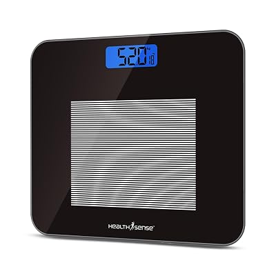 HealthSense Weight Machine for Body Weight, Weighing Machine & Digital Weighing Scale with Step-On Technology, Room Temp