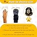 OYIWINMI 4 Stück Pfotenschutz Hund Robuste Anti,Schützende Hundesocken,Anti-Slip Dog Paw Protector Bottom Rubber Sole Dog Boots with Adjustable Straps for Indoor Outdoor Wear (XL)