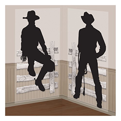 Black Silhouette Cowboys Scene Scetter Add-Ons - 65