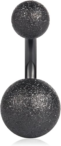 Miniatura 2 de Ruifan Pendientes cortos de ombligo de acero quirúrgico 316L 14G 0236in 0236in 4  6 unidades