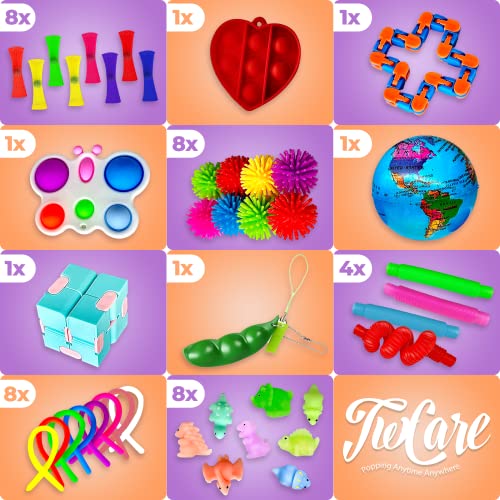 image for TwCare 62 Pack Fidget Toys Set, Sensory Party Favors Gifts for Kids Ad