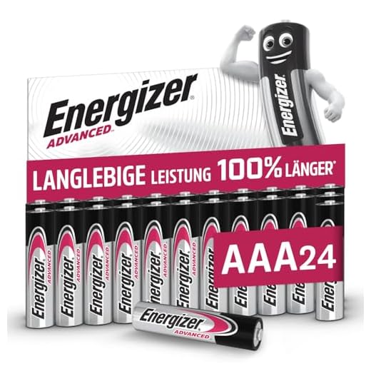 Energizer Advanced - AAA Batterien (24 Stück) - 1,5V Alkali-Batterien - Leistungsstark und Langlebig - Made in EU - 100% plastikfreie Verpackung - 10 Jahre lagerfähig [Exklusiv bei Amazon]