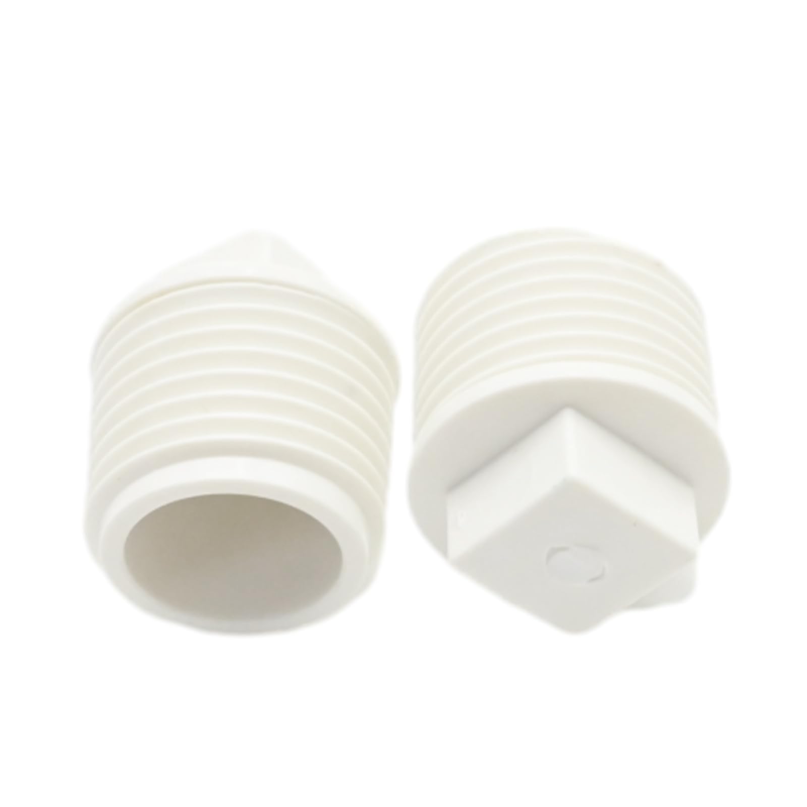 Bouchon fileté en PVC 2,5 cm mâle blanc : finissez vos travaux de plomberie sans fuite (x20)