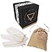 Garshana Gloves -100% Raw Silk Massage Gloves Ideal for Ayurvedic Massage, Dry Skin Brushing, Exfoliation, Cellulite Reduction, Uncloging Pores, Stimulating Your Lymphatic System and Removing Toxins