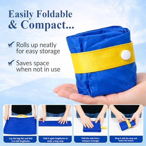 Image of Classic Shopping bag | for Carry Milk Grocery Fruits Vegetable Kitchen Essential |Reusable, Washable, Lightweight & Foldable |15 kg Capacity