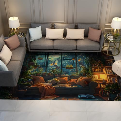 Tapis lavable en machine 180x240cm grand format fin et pratique