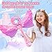 Aooess Bubble Wands for Kids 3-5 Years Old Girls: Light Up Bubble Wand Princess Wands for Little Girls Toys for Kid Ages 3-4 Bubble Party Favors for Kid Girl Outdoor Toys for Kids 3 4 5 6 7 8 Years