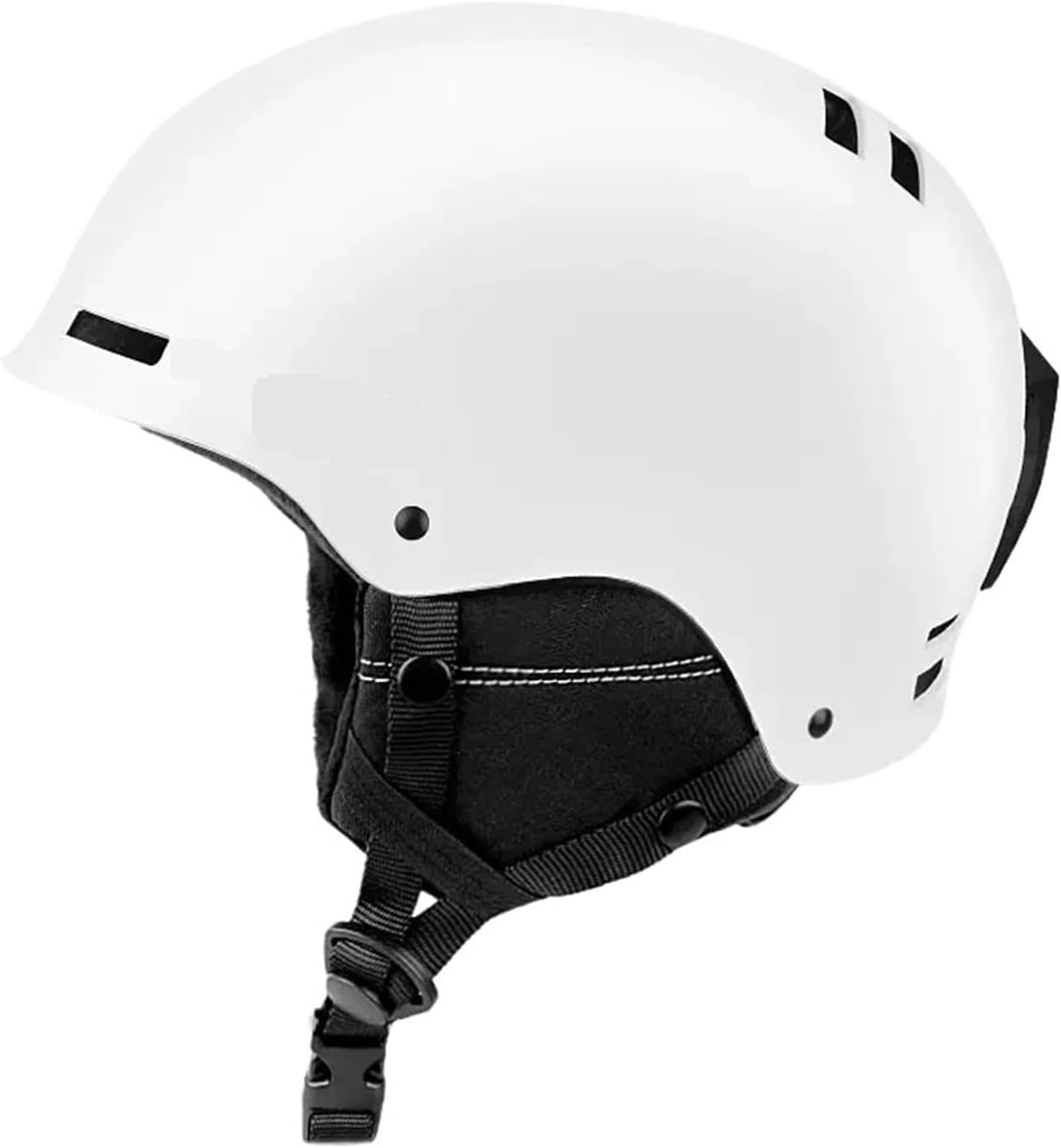 スキーヘルメット男性女性スノーボードメガネゴーグル耐衝撃スノースポーツ安全用品 幅広い用途に対応(White helmet,L(54