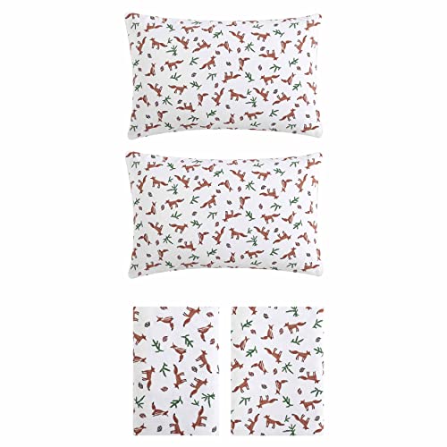Image of Eddie Bauer - Flannel Sheets Twin XL Size, Anti-Pilling & Wrinkle Resistant Cotton, Touchably Soft for All-Season Comfort - Bed Sheets with Matching Pillowcases & Fitted Sheet (Fox Trail Orange)