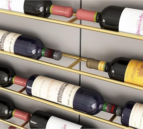 DINGYXIN Wandmontiertes Weinregal im europäischen Stil aus schmiedeeisernem Glasschrank, Restaurant-Vitrine, Bar-Lagerregal 7 DINGYXIN Wandmontiertes Weinregal im europäischen Stil aus schmiedeeisernem Glasschrank, Restaurant-Vitrine, Bar-Lagerregal