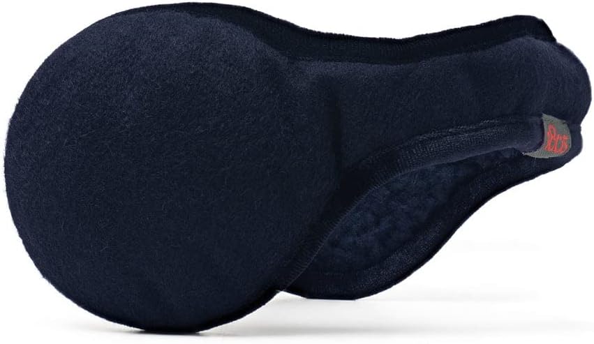 180s Men's Wool Behind-the-Head Ear Warmer (Navy Blue)
