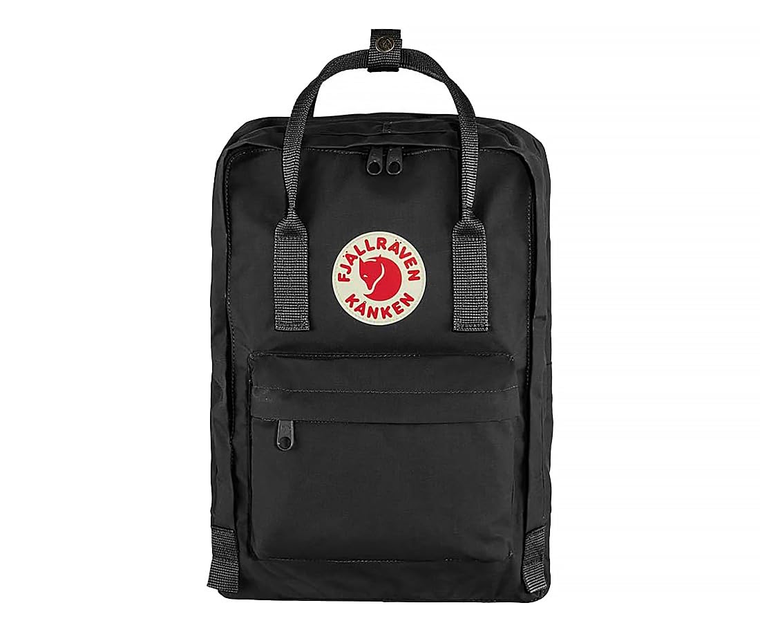 Fjallraven Kanken Laptop 13" Unisex Backpacks Size OS, Color: Black