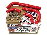 HPS (57-1234-RED) Silicone Radiator Hose Kit for Honda CRF250R