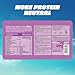 MORE Protein, Geschmacksneutral, 600 g, Mix aus Whey Konzentrat und Casein ideal zum Muskelaufbau und -erhalt, mit Laktase - made in Germany
