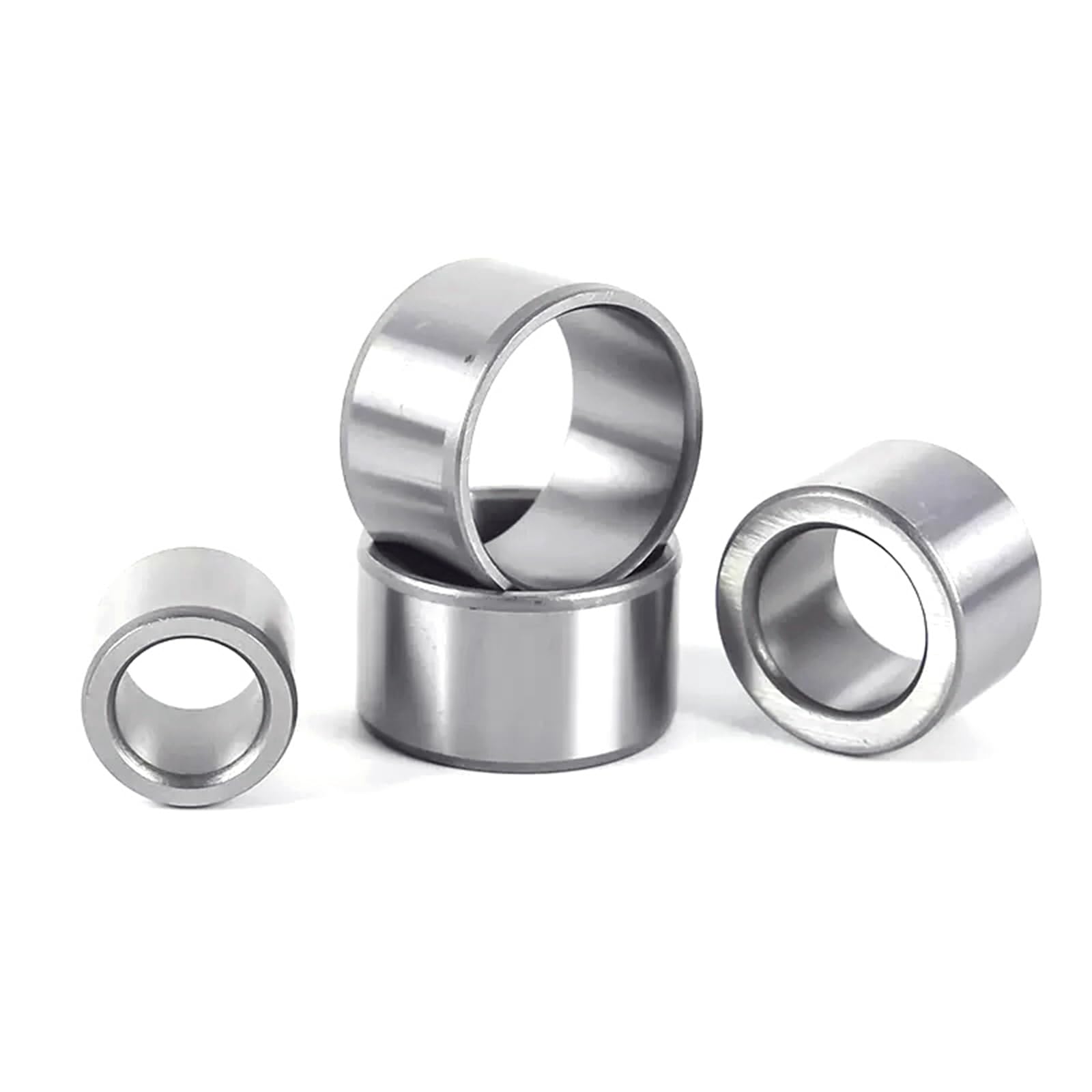 Lagerstahlhülse, Innendurchmesser 18 mm, Außendurchmesser 24 mm, Höhe 16 mm, Hohlbuchse ohne Gewinde, verschleißfeste Wellenführungshülse,5 Stück