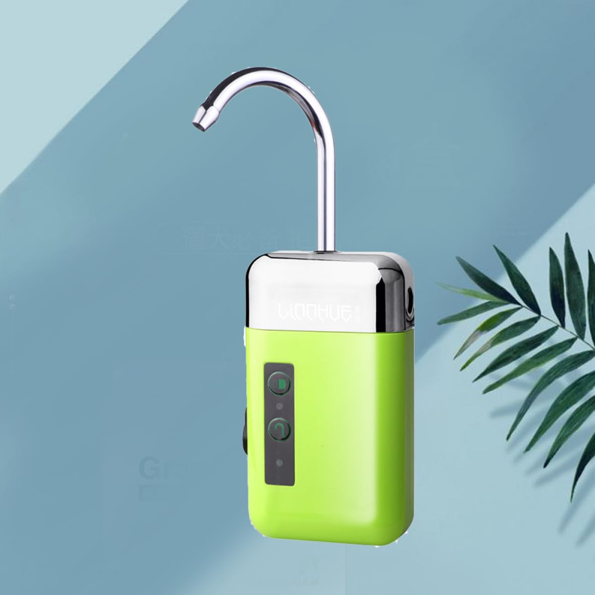 Wiederaufladbare Aquarium Luftpumpe mit LED Köderlicht Grün Abs