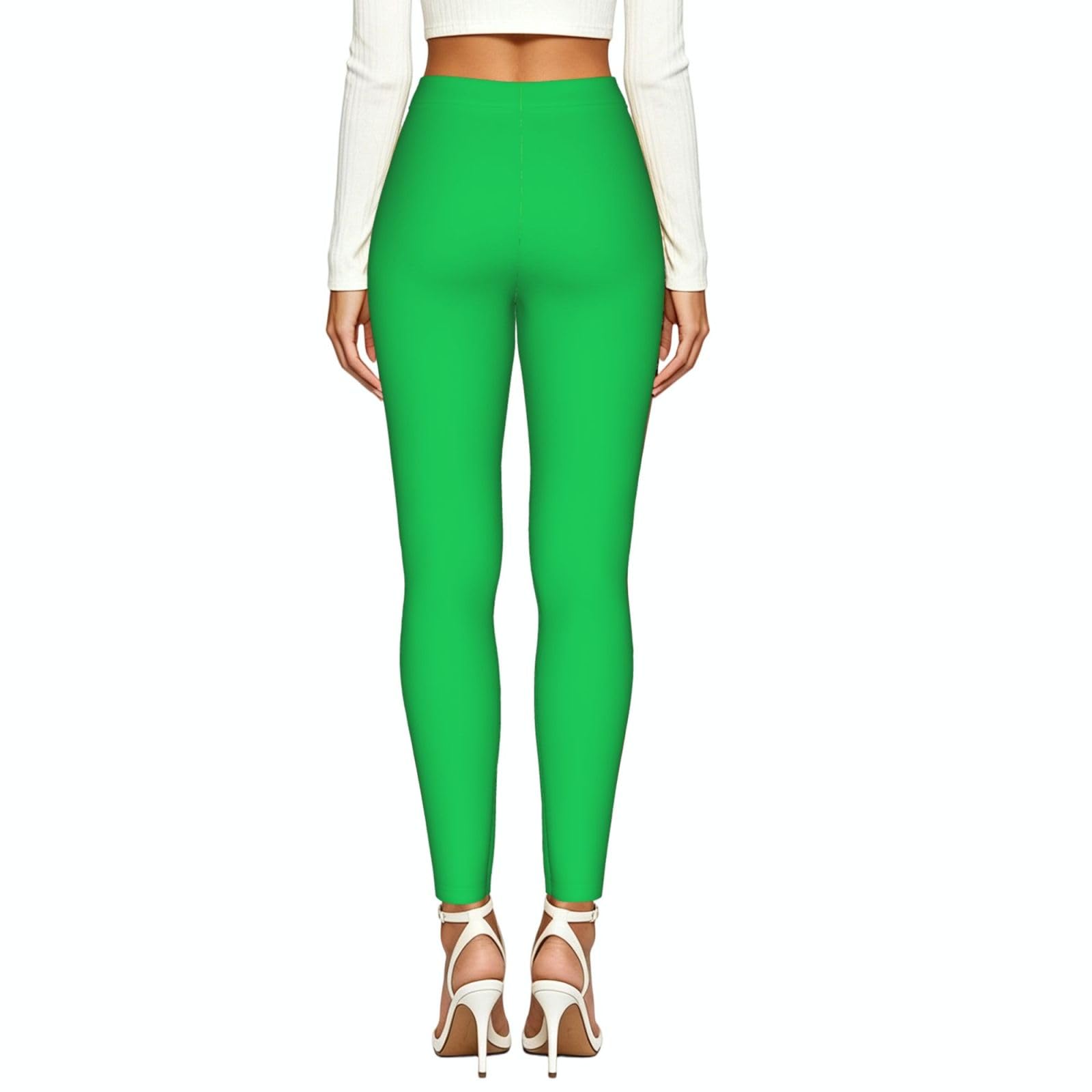 Leggings suaves y elásticos casuales para mujer | Tela suave y agradable al tacto, adecuada para uso en la oficina, entrenamiento, uso diario