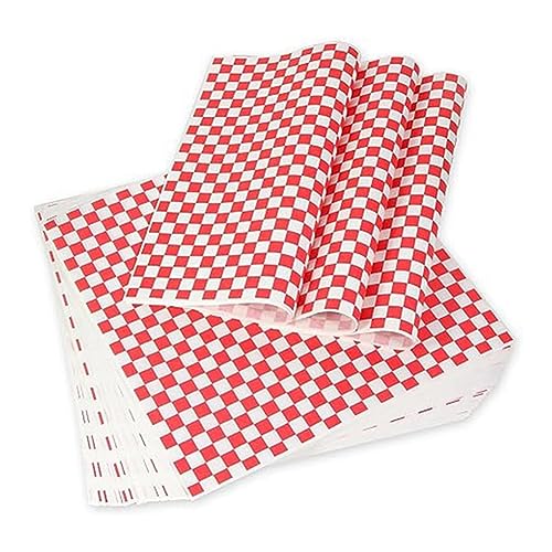 Qusedwey 100 Hojas de Papel Absorbente de Aceite Revestimiento para Alimentos Papel A Prueba de Aceite Papel para SáNdwich Papel para Envolver Hamburguesas