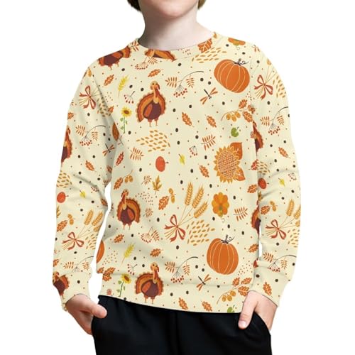 Mumeson Pullover for Girls Boys Teens Novelty Print Sweatshirt Loose Fit Gym Workout Running Athletic Sportwear4