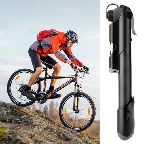 Bomba de neumáticos de bicicleta portátil para inflar cubiertas sin esfuerzo 3