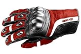 NERVE 31140401_04 Guanti Protettivo Kq12 per Moto Scooter Pelle,...