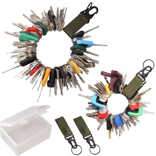 135PCS All-Inclusive Heavy Equipment Keys Master Set Full Coverage Keys for JCB Bobcat JLG Terex Cat Komatsu John Deere Yammar Takeuchi Ford New Holland Case Daewoo Kubota Hyster Construction Machine